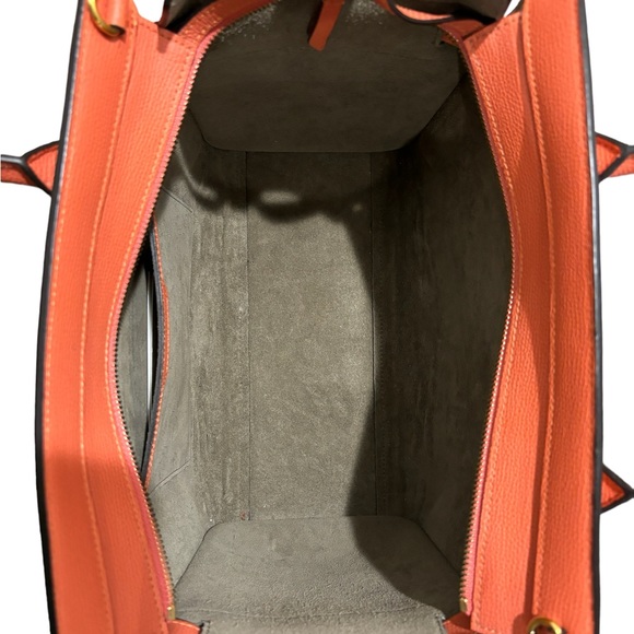 MULBERRY Small Classic Grain Small Bayswater Zip Tote Orange - Picture 9 of 11